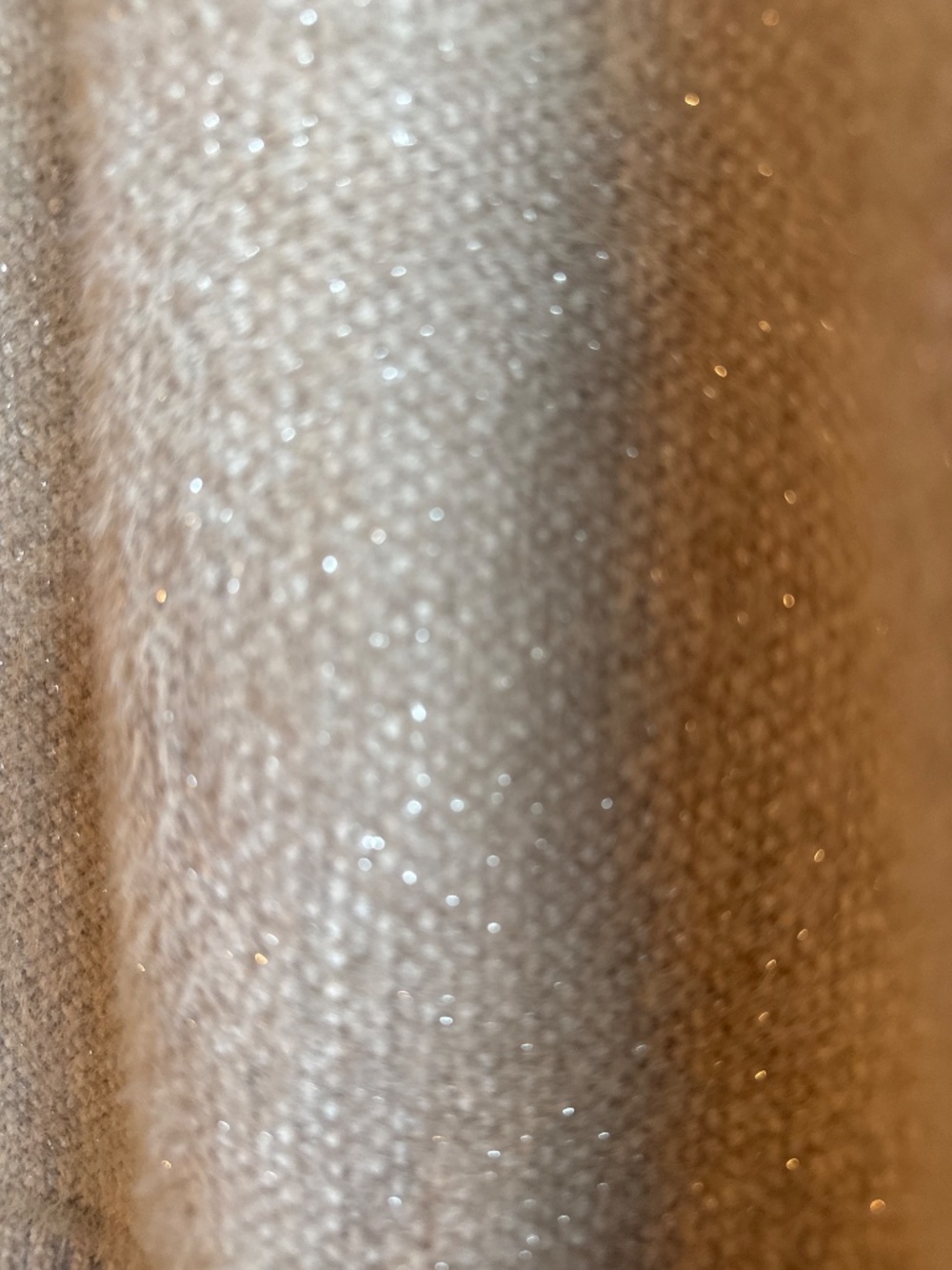 PIlcro Anthropologie Tan Metallic Thread open cardigan one size - Picture 3 of 6